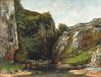 Eingang eines Flusses von Gustave Courbet